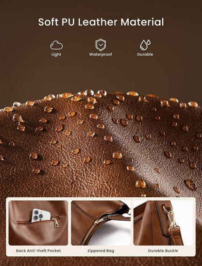 Hobo Crossbody Bag for Women, Designer Shoulder Purse Handbags