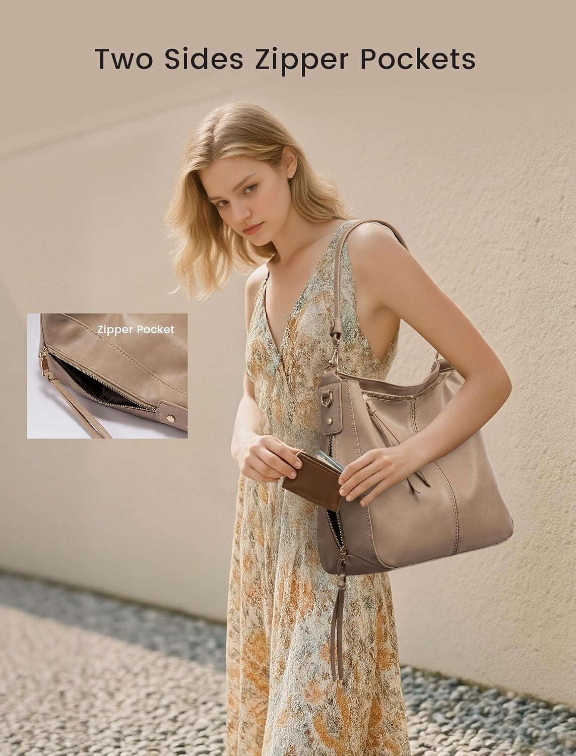 Hobo Crossbody Bag for Women, Designer Shoulder Purse Handbags