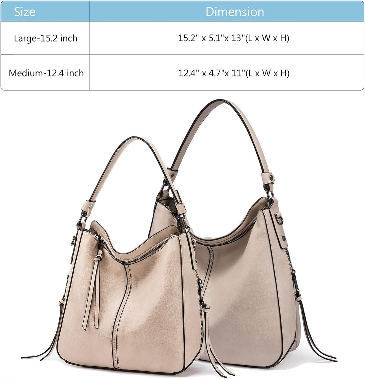Hobo Crossbody Bag for Women, Designer Shoulder Purse Handbags