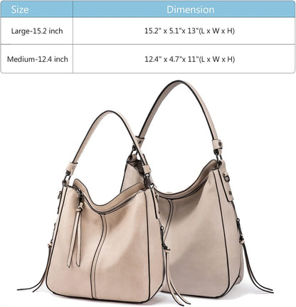 Hobo Crossbody Bag for Women, Designer Shoulder Purse Handbags