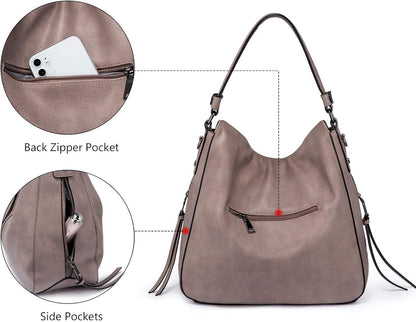Hobo Crossbody Bag for Women, Designer Shoulder Purse Handbags