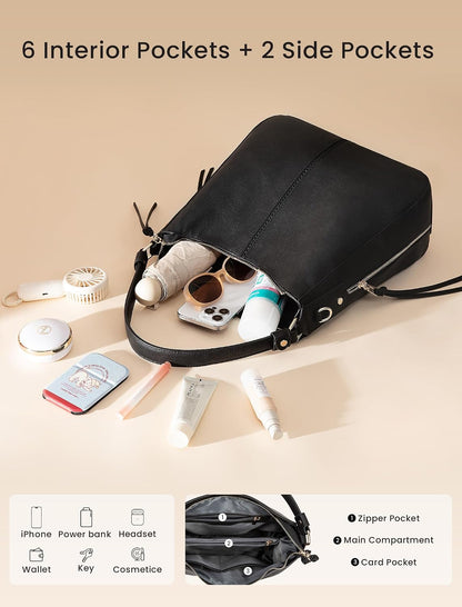 Hobo Crossbody Bag for Women, Designer Shoulder Purse Handbags