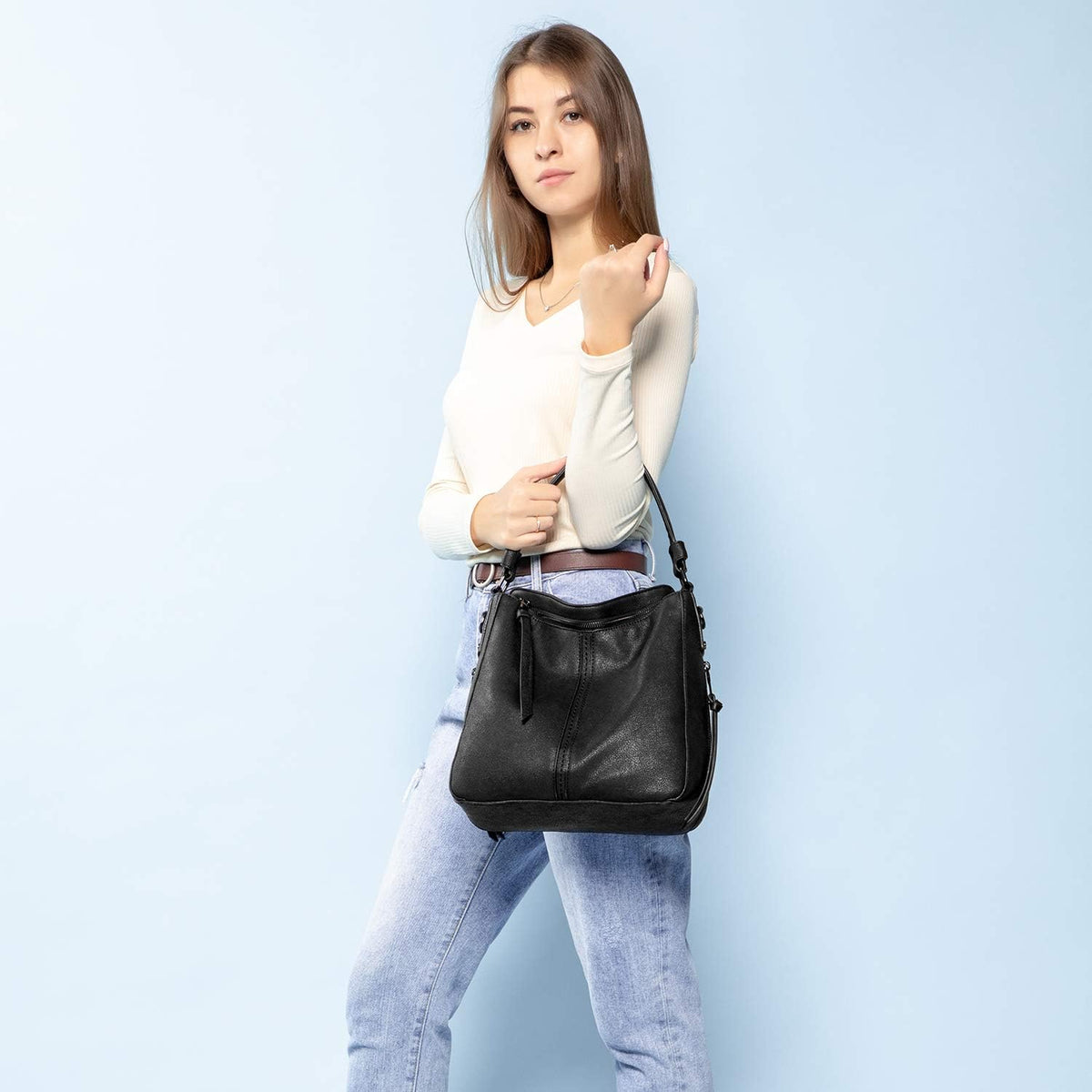 Hobo Crossbody Bag for Women, Designer Shoulder Purse Handbags