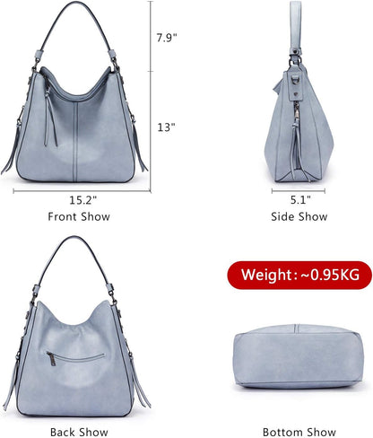 Hobo Crossbody Bag for Women, Designer Shoulder Purse Handbags