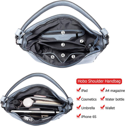Hobo Crossbody Bag for Women, Designer Shoulder Purse Handbags