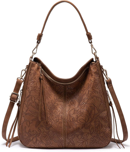 Hobo Crossbody Bag for Women, Designer Shoulder Purse Handbags