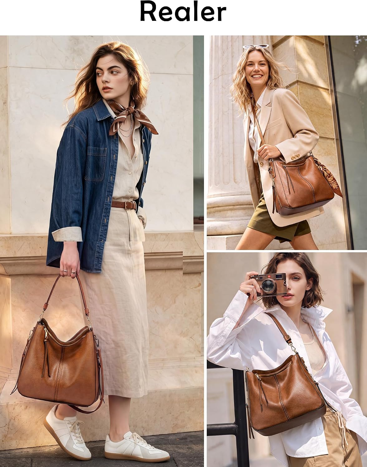Hobo Crossbody Bag for Women, Designer Shoulder Purse Handbags