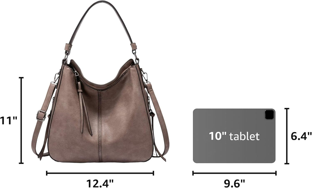 Hobo Crossbody Bag for Women, Designer Shoulder Purse Handbags