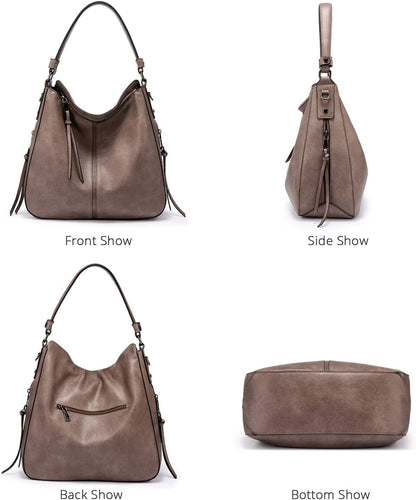 Hobo Crossbody Bag for Women, Designer Shoulder Purse Handbags