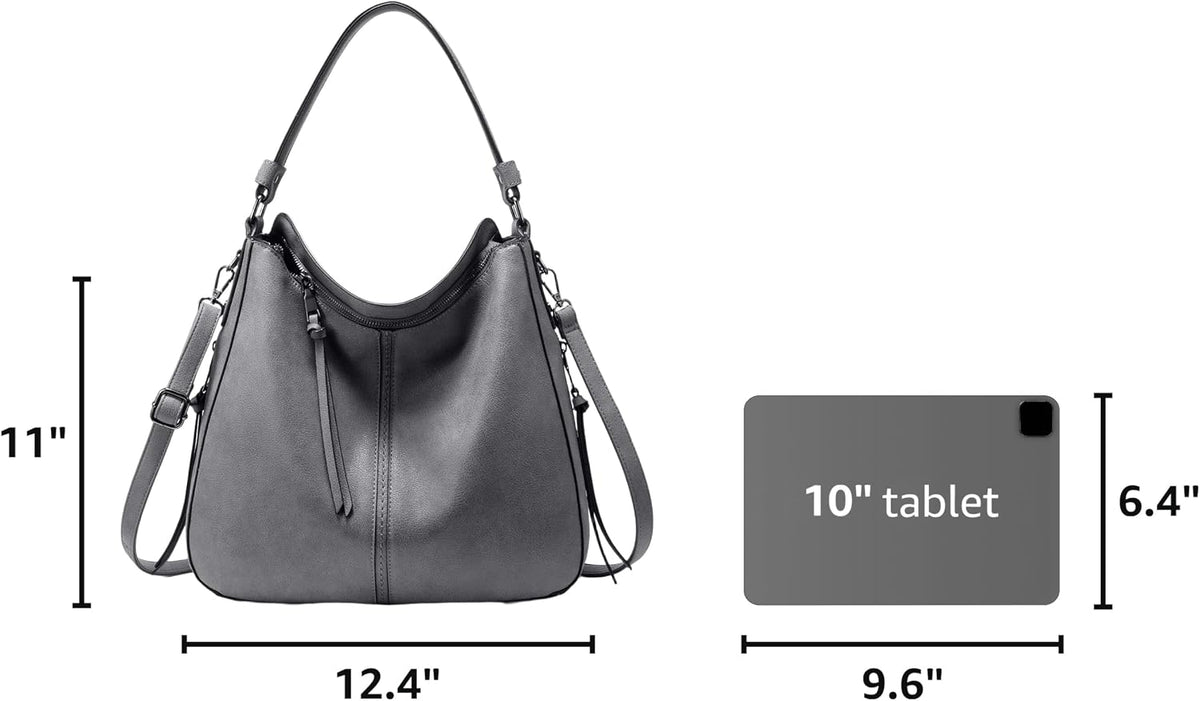 Hobo Crossbody Bag for Women, Designer Shoulder Purse Handbags