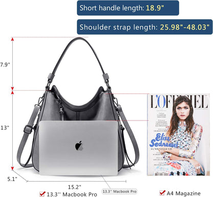 Hobo Crossbody Bag for Women, Designer Shoulder Purse Handbags