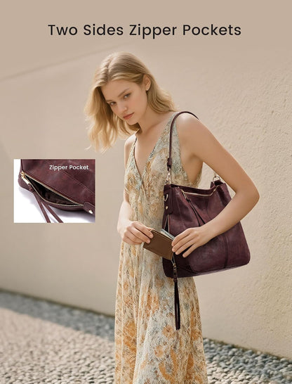Hobo Crossbody Bag for Women, Designer Shoulder Purse Handbags