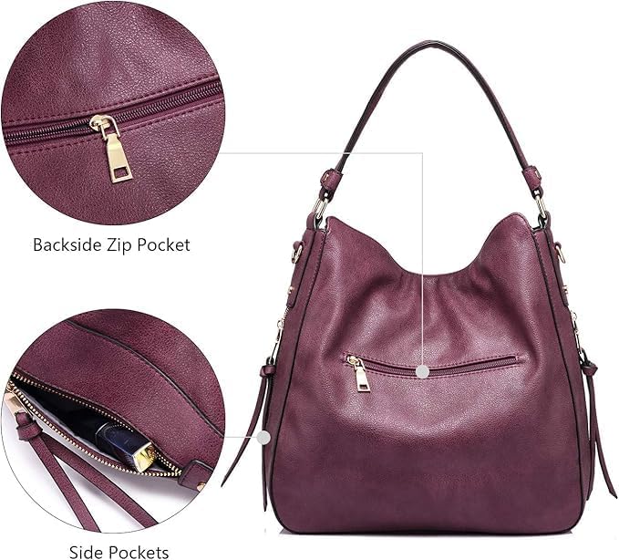 Hobo Crossbody Bag for Women, Designer Shoulder Purse Handbags