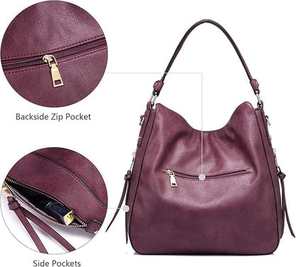 Hobo Crossbody Bag for Women, Designer Shoulder Purse Handbags