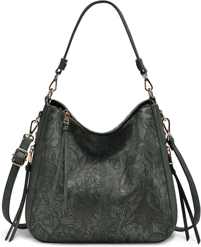 Hobo Crossbody Bag for Women, Designer Shoulder Purse Handbags