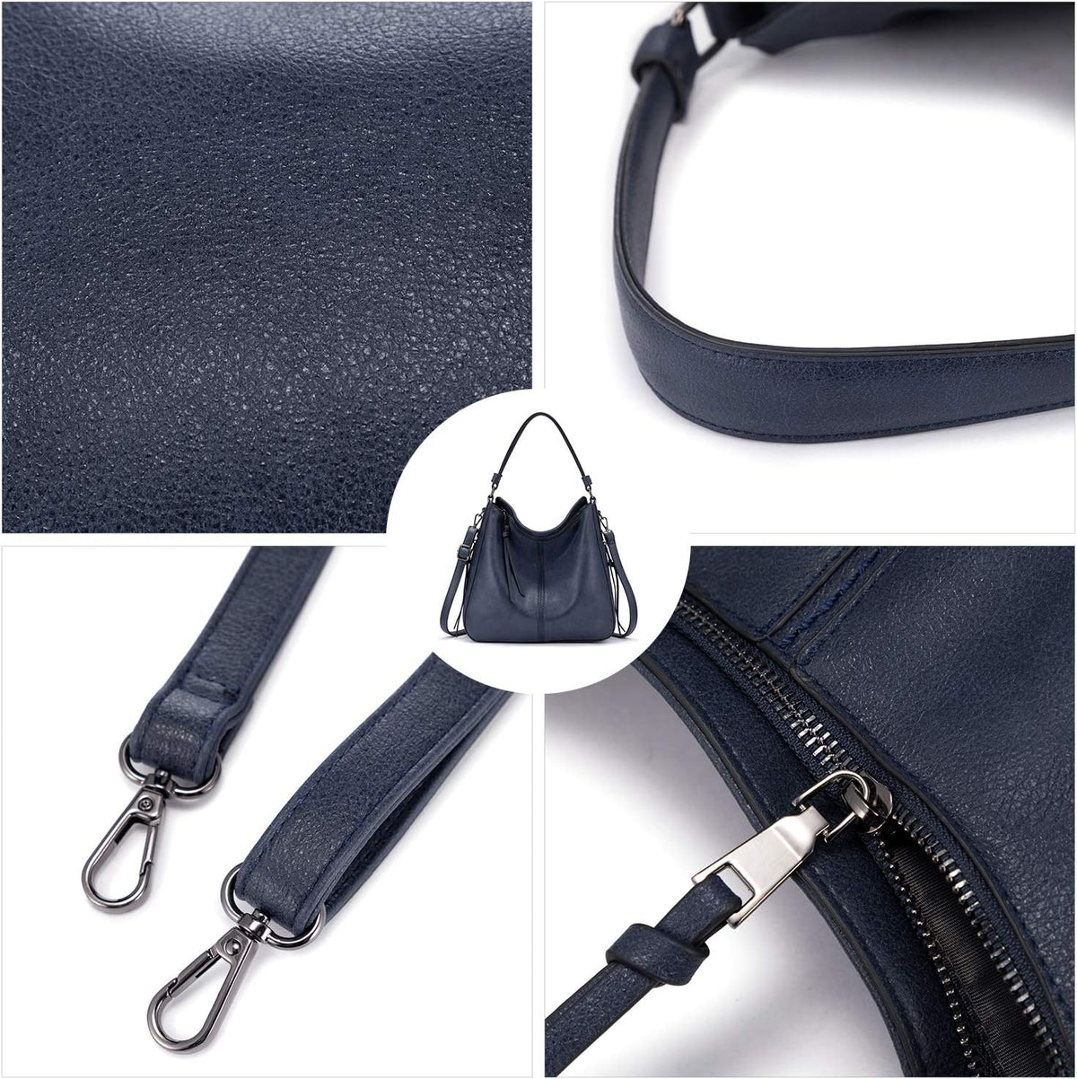 Hobo Crossbody Bag for Women, Designer Shoulder Purse Handbags