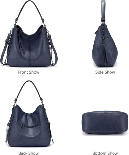 Hobo Crossbody Bag for Women, Designer Shoulder Purse Handbags