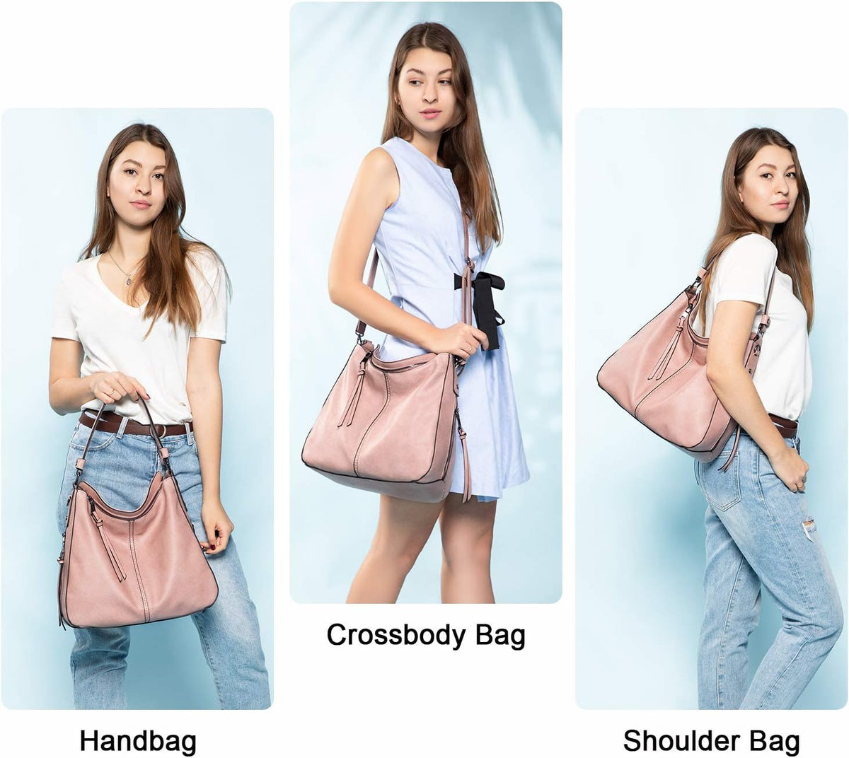 Hobo Crossbody Bag for Women, Designer Shoulder Purse Handbags