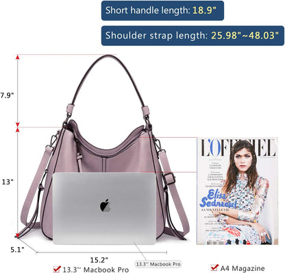 Hobo Crossbody Bag for Women, Designer Shoulder Purse Handbags