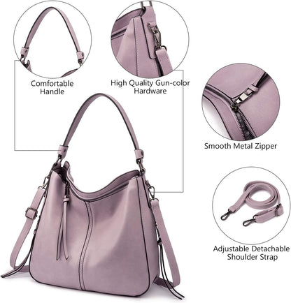 Hobo Crossbody Bag for Women, Designer Shoulder Purse Handbags