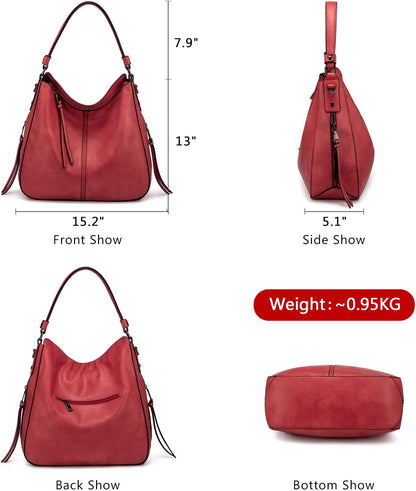 Hobo Crossbody Bag for Women, Designer Shoulder Purse Handbags