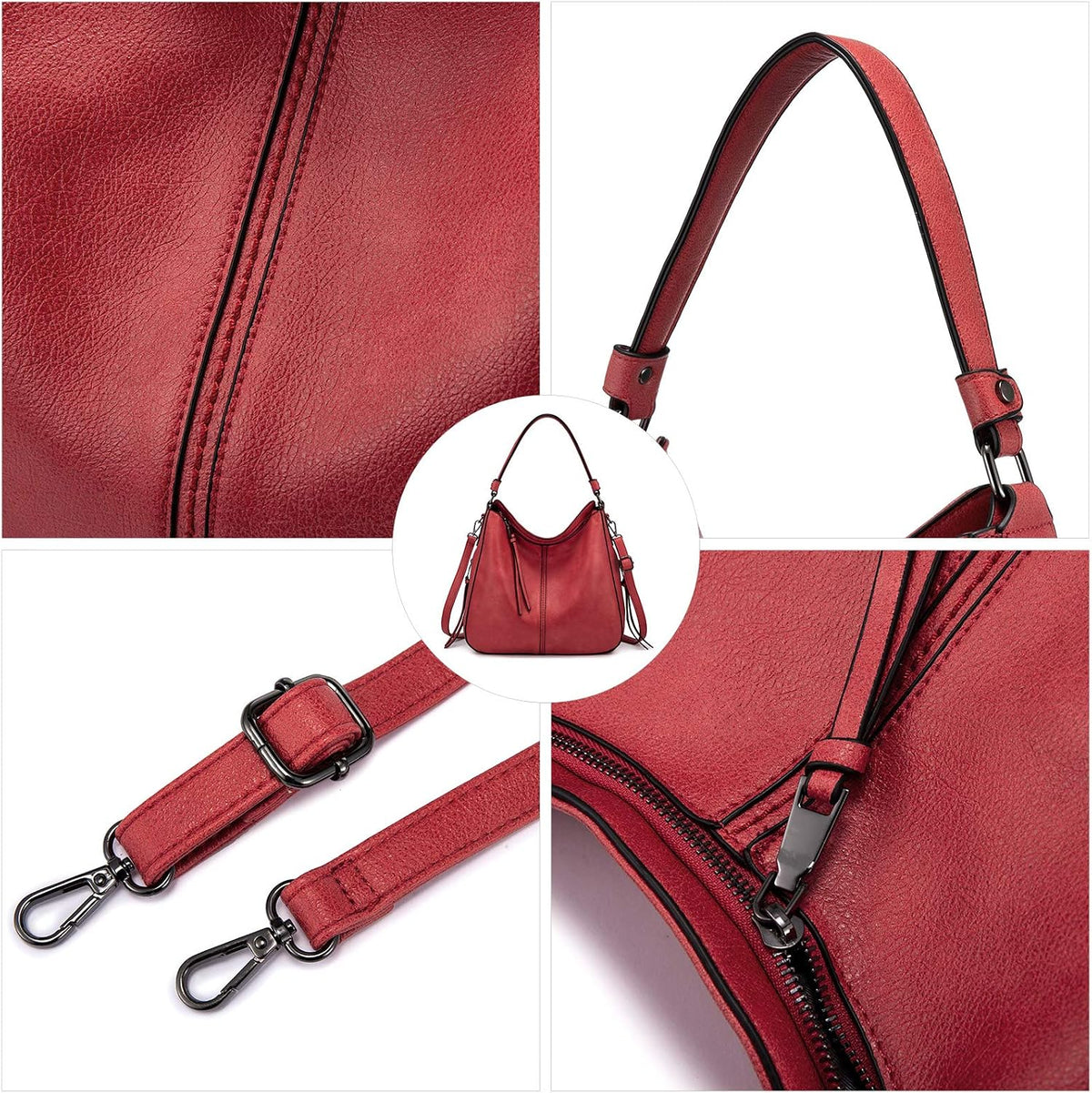 Hobo Crossbody Bag for Women, Designer Shoulder Purse Handbags