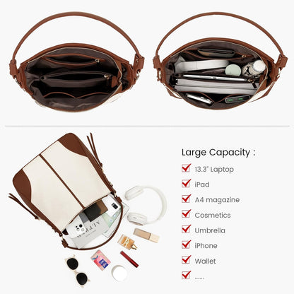 Hobo Crossbody Bag for Women, Designer Shoulder Purse Handbags