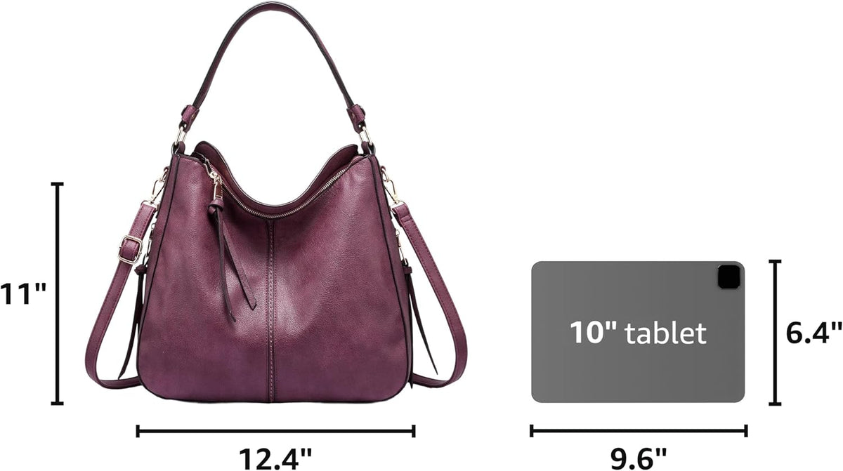 Hobo Crossbody Bag for Women, Designer Shoulder Purse Handbags