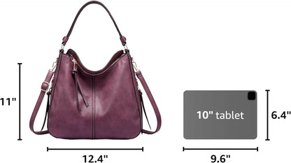 Hobo Crossbody Bag for Women, Designer Shoulder Purse Handbags