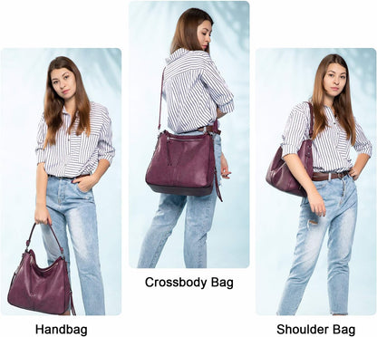 Hobo Crossbody Bag for Women, Designer Shoulder Purse Handbags