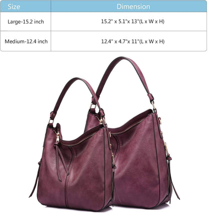 Hobo Crossbody Bag for Women, Designer Shoulder Purse Handbags