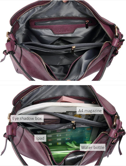 Hobo Crossbody Bag for Women, Designer Shoulder Purse Handbags