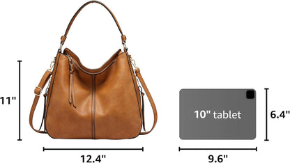 Hobo Crossbody Bag for Women, Designer Shoulder Purse Handbags