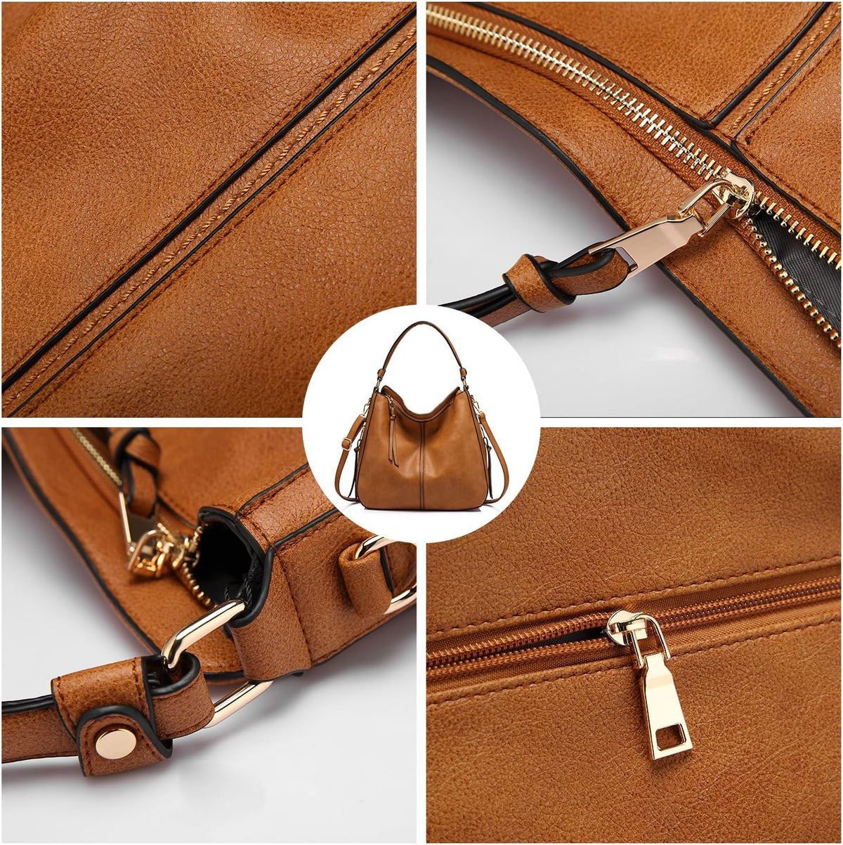 Hobo Crossbody Bag for Women, Designer Shoulder Purse Handbags