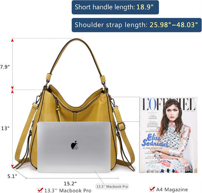 Hobo Crossbody Bag for Women, Designer Shoulder Purse Handbags