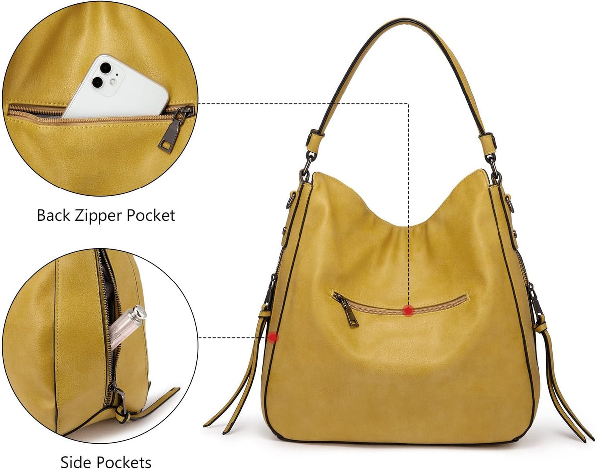 Hobo Crossbody Bag for Women, Designer Shoulder Purse Handbags