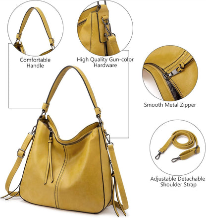 Hobo Crossbody Bag for Women, Designer Shoulder Purse Handbags