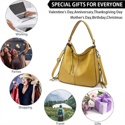 Hobo Crossbody Bag for Women, Designer Shoulder Purse Handbags