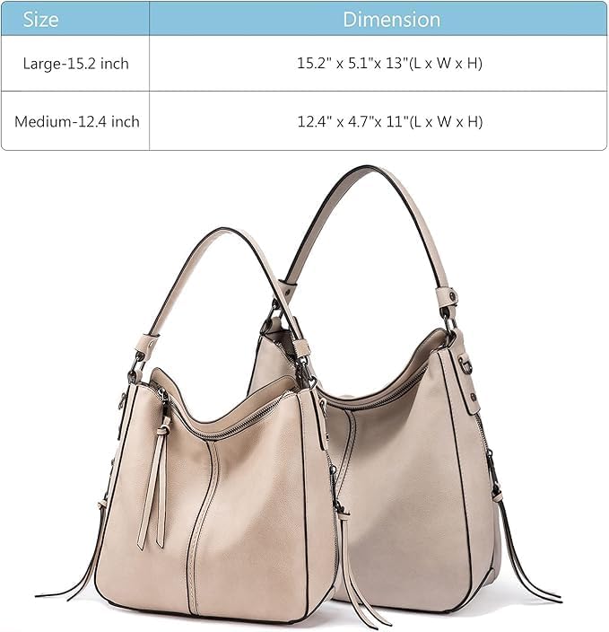 Hobo Crossbody Bag for Women, Designer Shoulder Purse Handbags