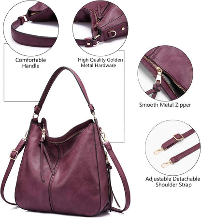 Hobo Crossbody Bag for Women, Designer Shoulder Purse Handbags