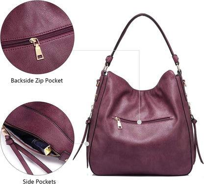 Hobo Crossbody Bag for Women, Designer Shoulder Purse Handbags