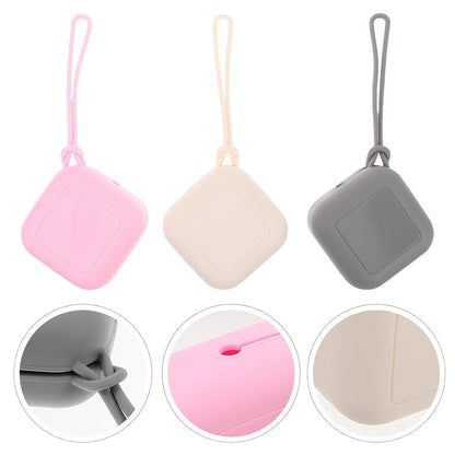 3pcs Portable Waterproof Pacifier Holder Storage Case for Silicone Pacifier Cover Pouch for Newborn Travel Diaper Bag Stroller