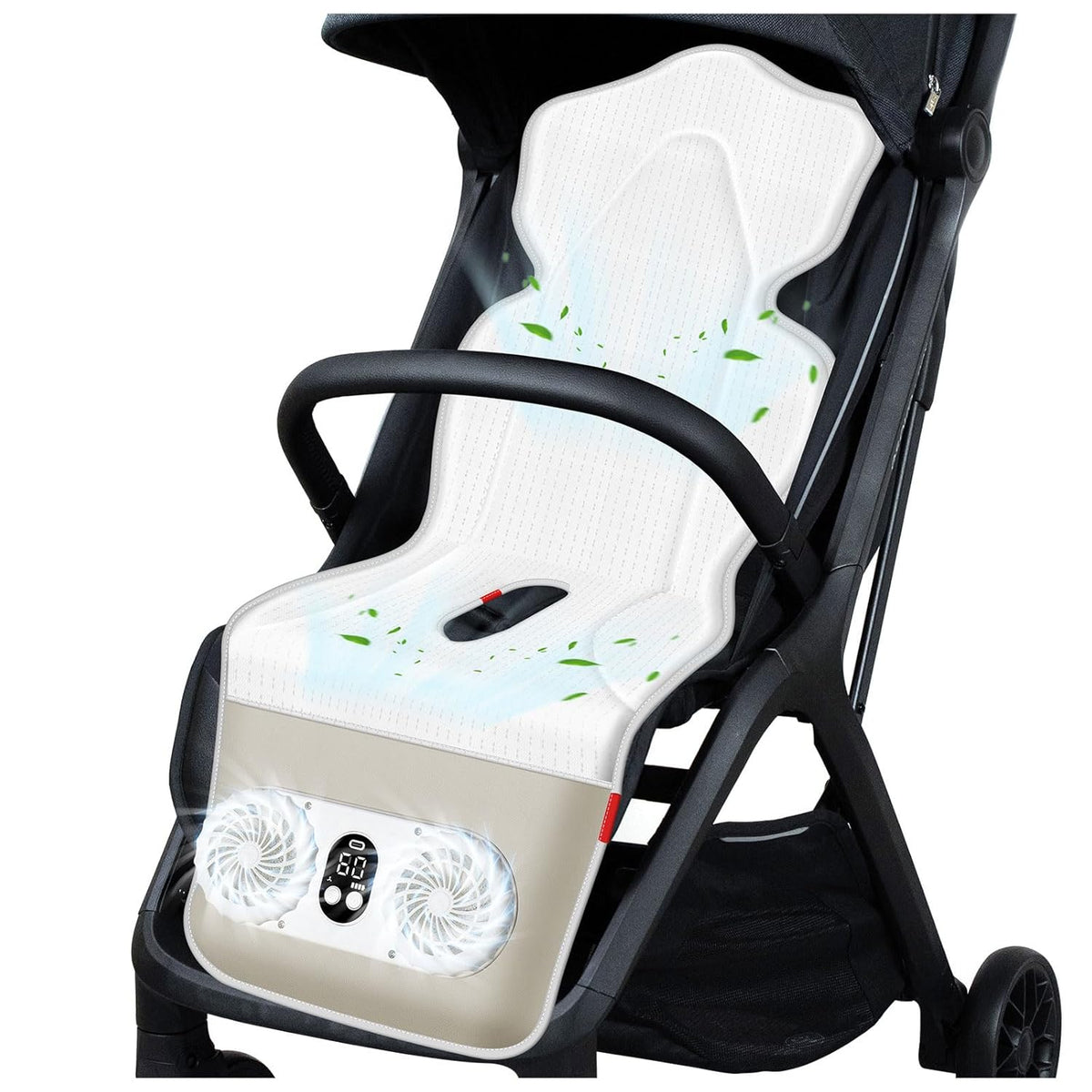 Baby Stroller Cooling Pad with 2 Fans, Car Seat Cooling Pad for Baby