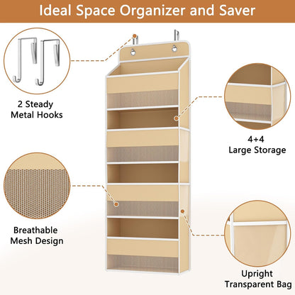 Over Door Organizer - Heavy Duty Extra Deep Large Storage Pockets