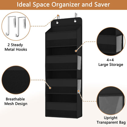 Over Door Organizer - Heavy Duty Extra Deep Large Storage Pockets
