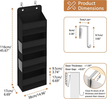 Over Door Organizer - Heavy Duty Extra Deep Large Storage Pockets