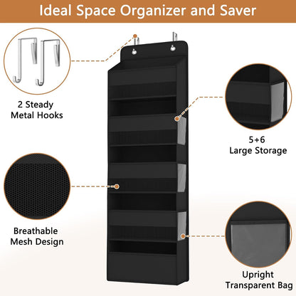 Over Door Organizer - Heavy Duty Extra Deep Large Storage Pockets