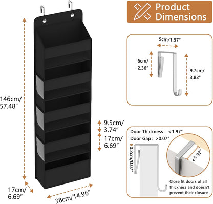 Over Door Organizer - Heavy Duty Extra Deep Large Storage Pockets