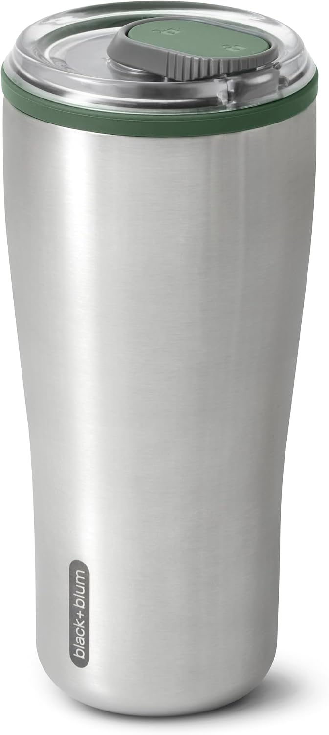 Insulated Tumbler - 18/8 Stainless Steel Vacuum Insulated Travel Tumbler with Leak Proof, Lockable Lid - Keeps Hot for 6hrs, Cold for 8hrs, Orange - 600ml | Vacuum Insulated, 18/8 Stainless Steel, Lockable Lid, One-Hand Opening, 6H Hot & 8H Cold, Fits