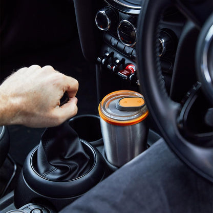 Insulated Tumbler - 18/8 Stainless Steel Vacuum Insulated Travel Tumbler with Leak Proof, Lockable Lid - Keeps Hot for 6hrs, Cold for 8hrs, Orange - 600ml | Vacuum Insulated, 18/8 Stainless Steel, Lockable Lid, One-Hand Opening, 6H Hot & 8H Cold, Fits